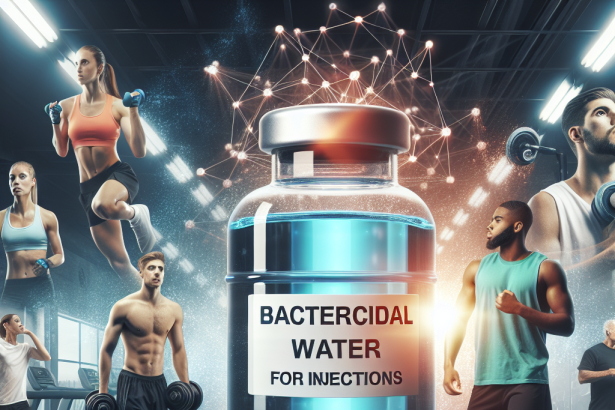 L'acqua battericida per iniezioni come sostegno per atleti professionisti